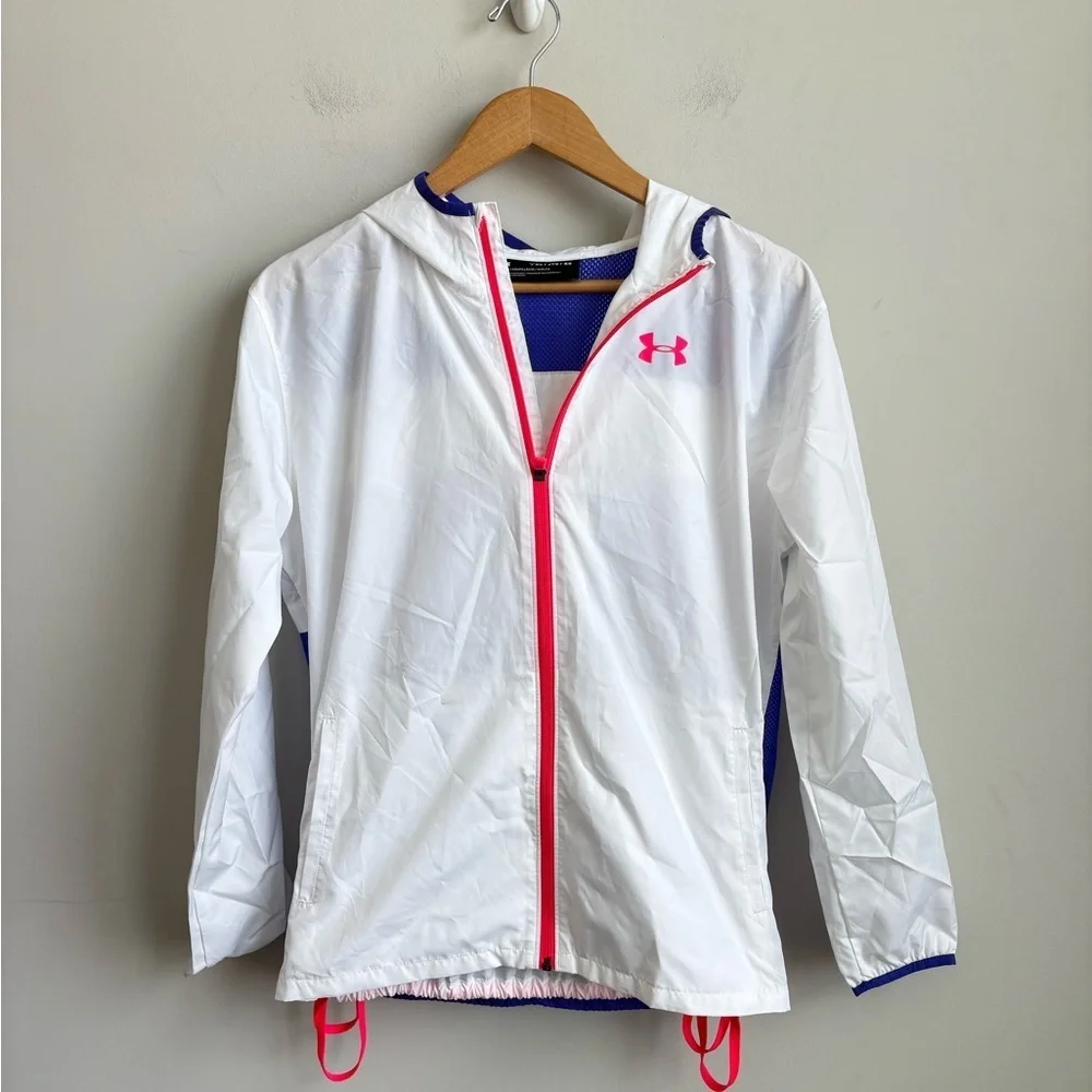 Girls Under Armour Jacket Sack Pack Full Zip Youth Athletic Sportswear YXL NWT